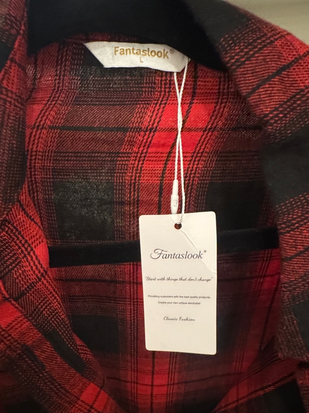 Red Plaid Women's Coat - Classic Tailored Jacket